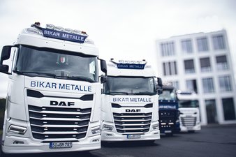 LKW Flotte der Spedition von BIKAR