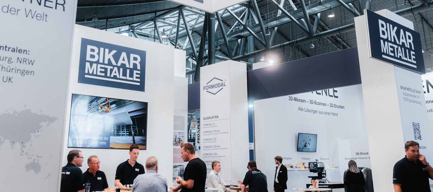 Messestand von BIKAR METALLE
